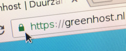 Groene slotje in de URL-balk